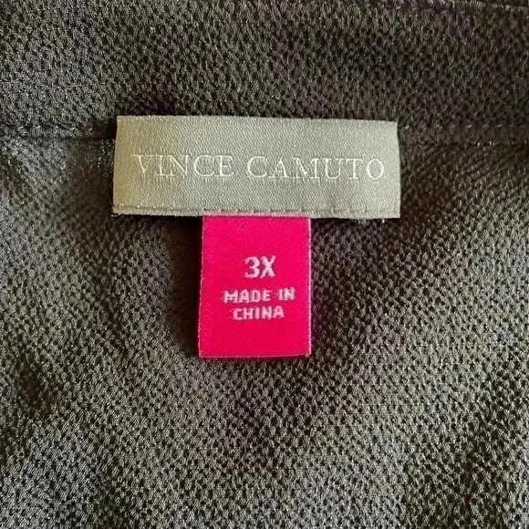 Vince Camuto Black Raglan Sleeve Blouse sz  3X - Picture 2 of 10